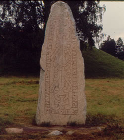 The Badlelunda Stone, Vem 13, Badelunda, Vstmanland, Sweden.