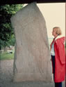 La pierre runique de Rk, g 136. Rk, stergtland, en Sude.
