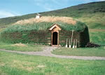 Reconstruction de la maison dEirik le Rouge en Islande