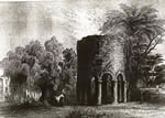 Dessin de Eastman de la tour de Newport, 1856