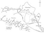 Carte de la rgion de Follins Pond