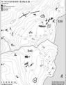 Carte des ruines scandinaves  Quassiarsuk qui seraient Brattahlid