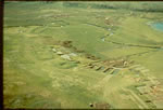 Photo des fouilles prise dun hlicoptre, 1975 