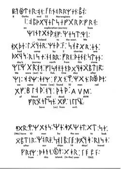Kensington Stone Runes